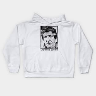 Leonard Cohen // Retro Faded Style Design Kids Hoodie